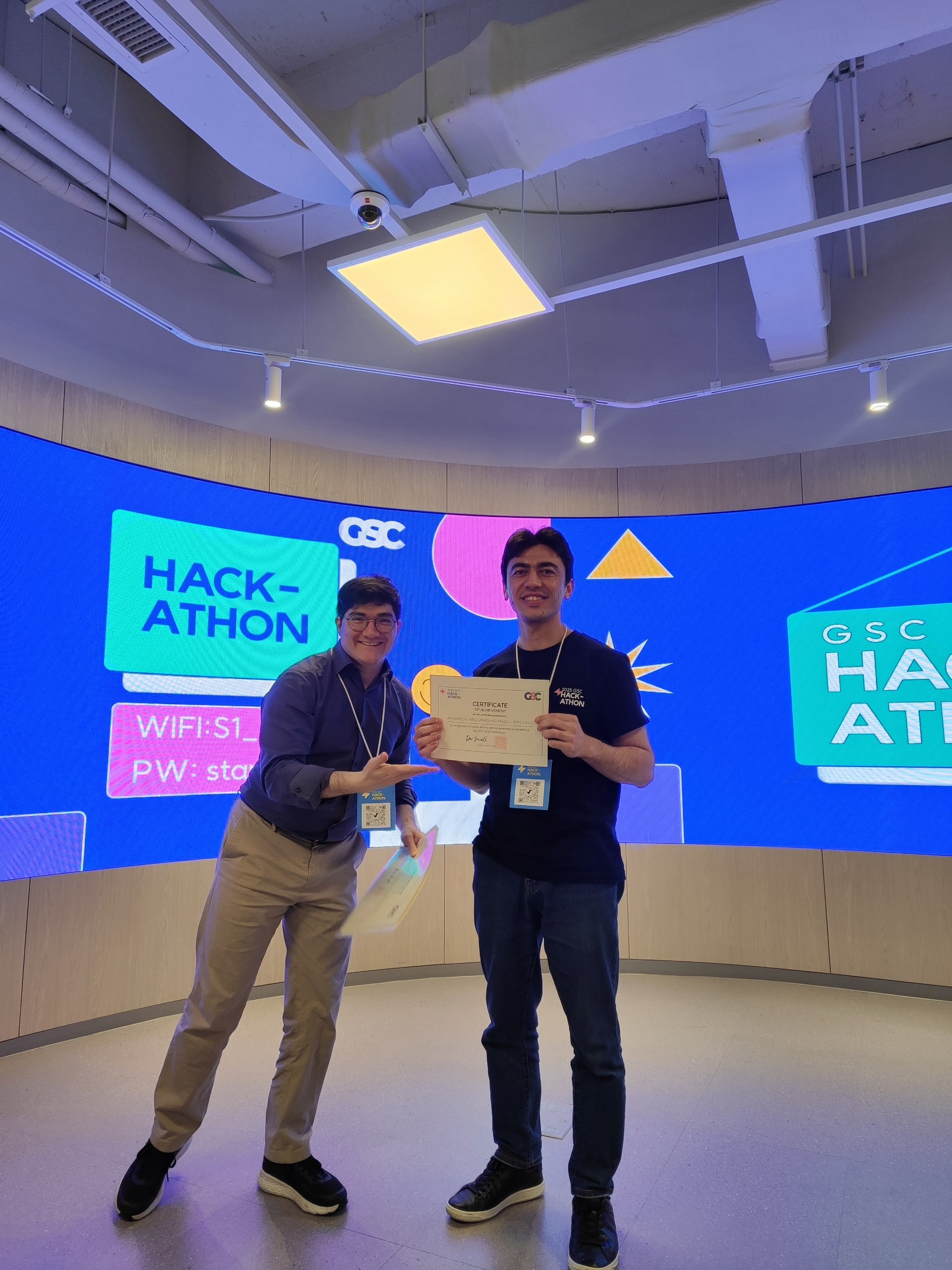 GSC Hackathon 2025 Victory